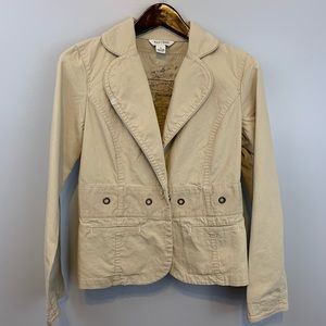 White House Black Market cream/tan jacket sz 6